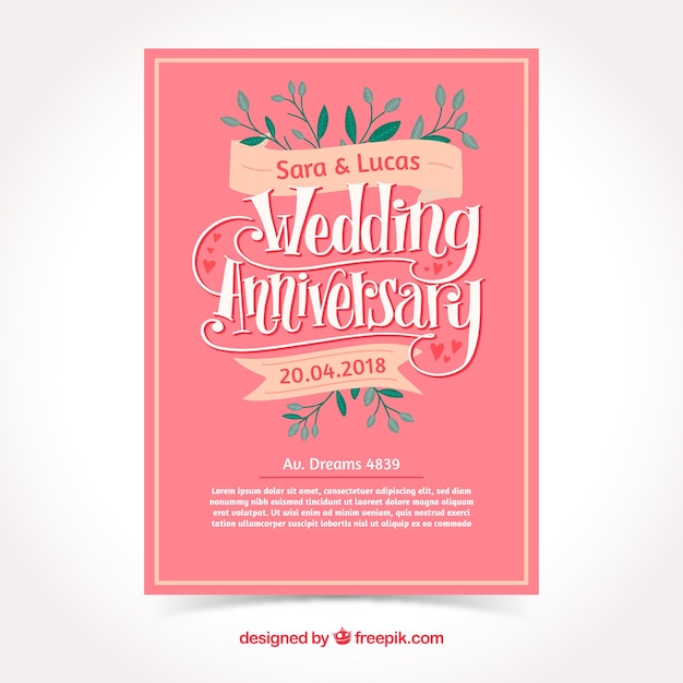 Carte D'anniversaire De Mariage