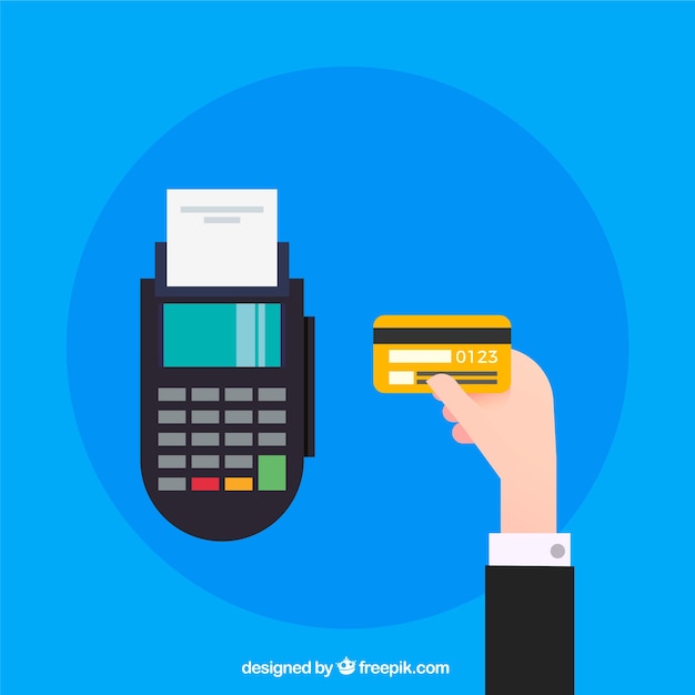 Vecteur gratuit carte de crédit golden et paiement sans contact