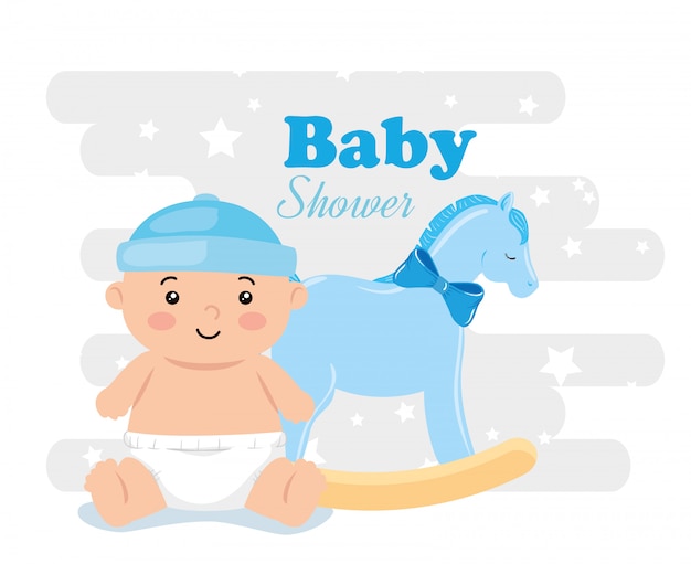 Carte De Douche De Bebe Avec Cheval En Bois Et Girafe Vecteur Gratuite Carte De Douche De Bebe Avec Cheval En Bois Et Girafe Vecteur Gratuite