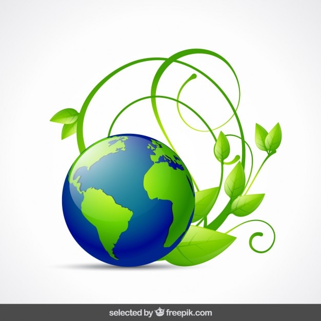 Vecteur gratuit carte du monde avec des ornements