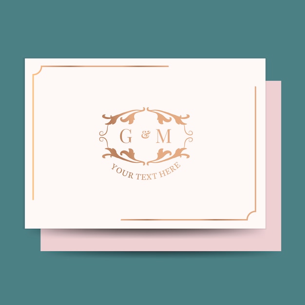 Carte d&#39;invitation de mariage classique