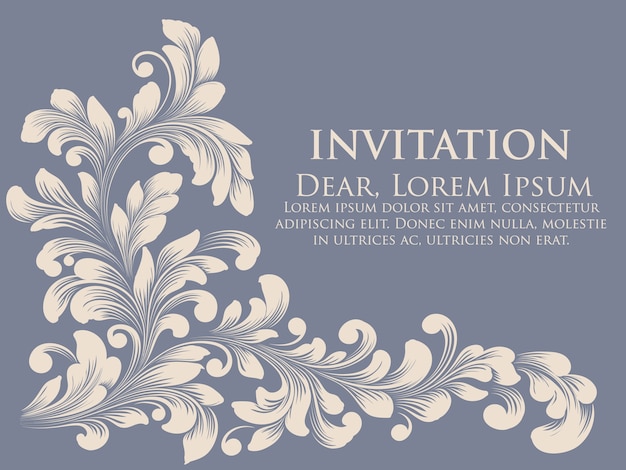 Carte D'invitation De Mariage.