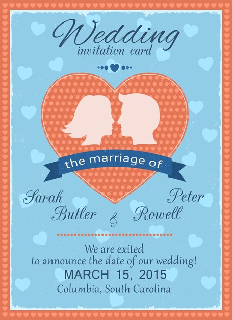 Carte D'invitation De Mariage