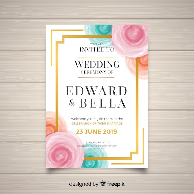 Carte D'invitation De Mariage