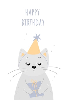Dessin Anime Mignon Dessiner Un Chat Mangeant Un Gateau Joyeux Anniversaire Vecteur Premium Dessin Anime Mignon Dessiner Un Chat Mangeant Un Gateau Joyeux Anniversaire Vecteur Premium