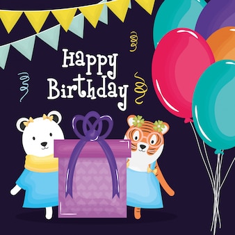 Fond D Anniversaire Ours Polaire Dessine A La Main Vecteur Premium Fond D Anniversaire Ours Polaire Dessine A La Main Vecteur Premium