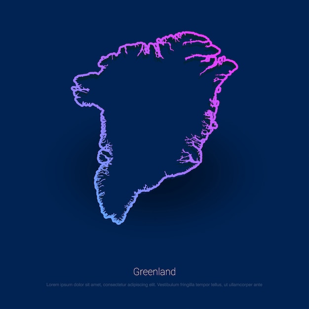 Carte De Pays Du Groenland