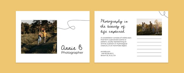 Carte postale de photographe abstrait