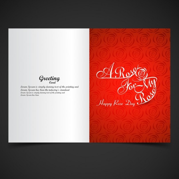 Vecteur gratuit carte valentines de roses