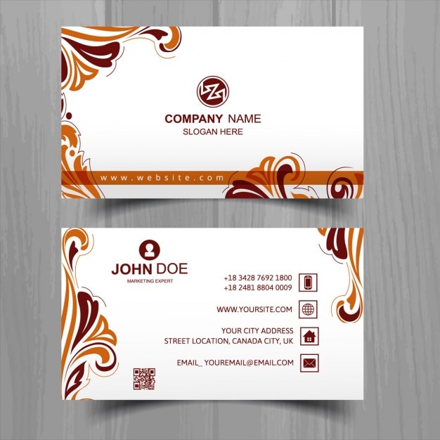 Vecteur gratuit carte de visite colorée