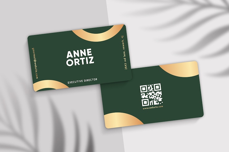 Vecteur gratuit carte de visite minimale