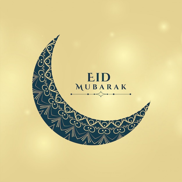 Carte De Voeux Décorative Eid Moon