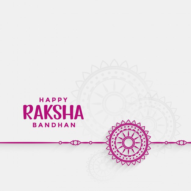 Carte de voeux du festival Raksha bandhan