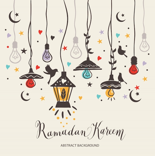 Carte de voeux du Ramadan Kareem