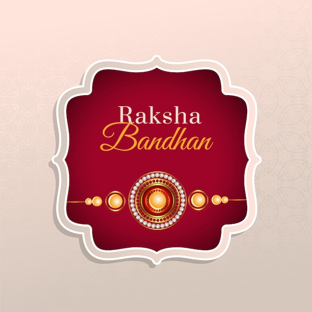 Carte De Voeux De Festival Hindou Raksha Bandhan