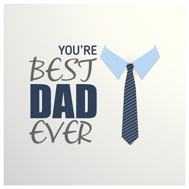 Carte De Voeux Happy Fathers Day Illustration Vectorielle