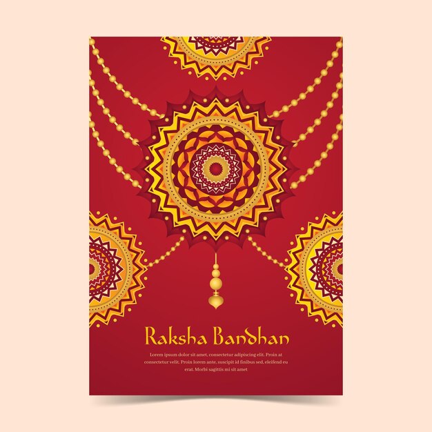 Carte de voeux Raksha Bandhan