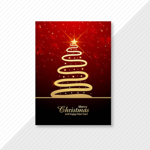 Vecteur gratuit carte de voeux de vacances de noël et du nouvel an