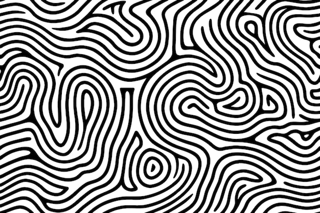 Vecteur gratuit cartes de contours topographiques noires avec un motif homogène sur fond blanc