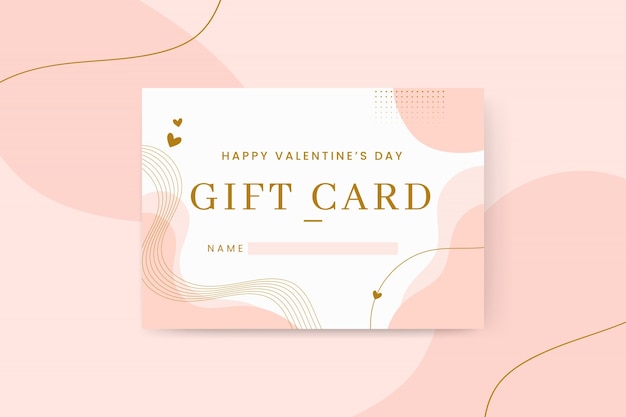 Vecteur gratuit cartes de saint valentin élégantes abstraites