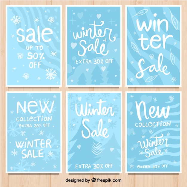 Cartes De Vente D'hiver