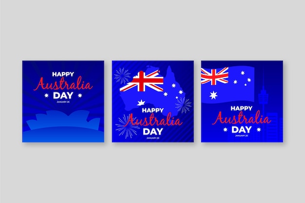 Cartes De Vœux Pour La Fête De L'australie