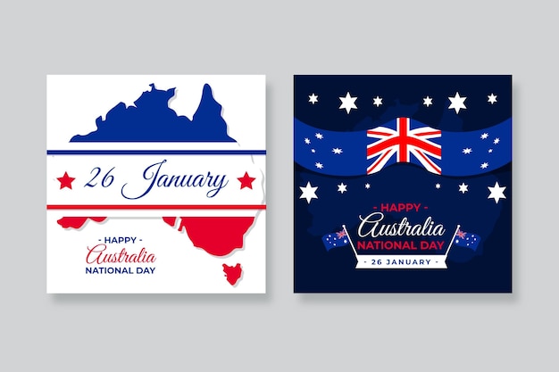 Cartes De Vœux Pour La Fête Nationale De L'australie