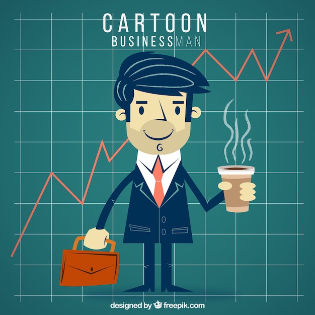 Cartoon Homme D'affaires Illustration