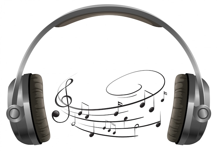 Vecteur gratuit un casque sur fond blanc