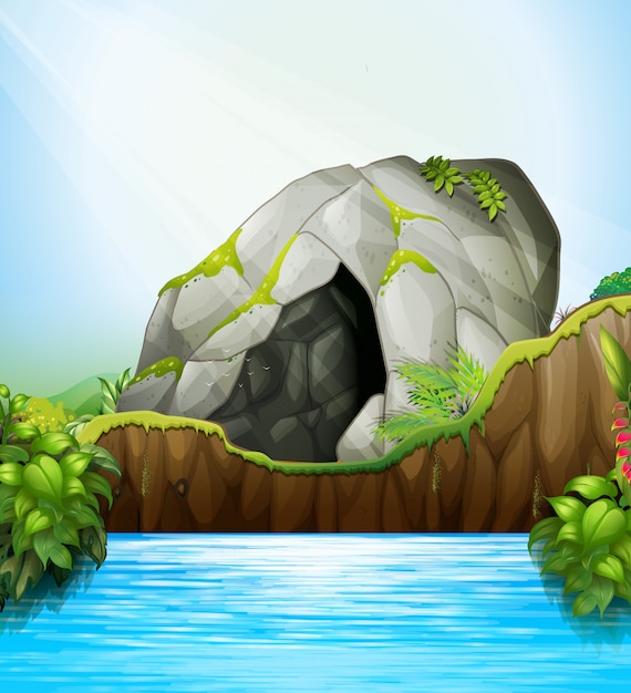 Cave dans la nature