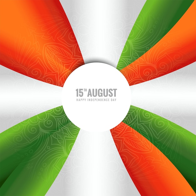 Vecteur gratuit célébration abstraite de la fête de l'indépendance de l'inde le 15 août