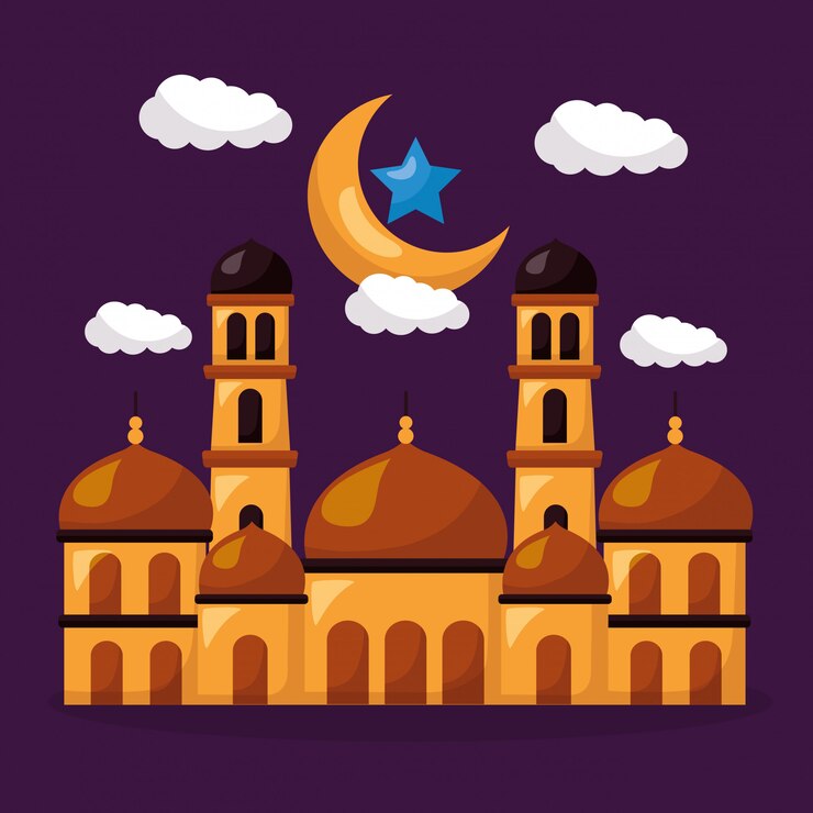 Vecteur gratuit célébration eid mubarak