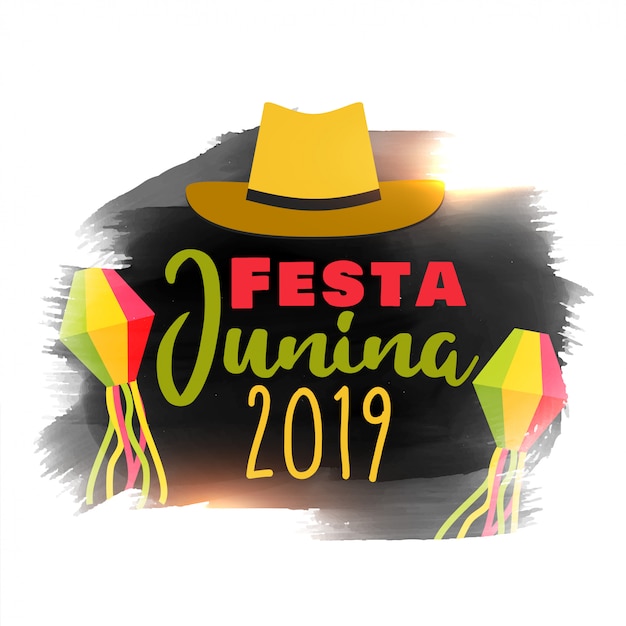 Vecteur gratuit célébration de la festa junina 2019