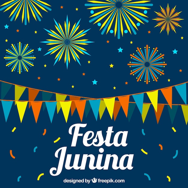 Vecteur gratuit celebration festa junina background