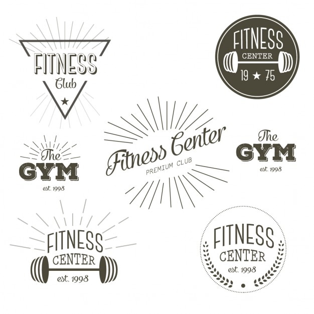 Vecteur gratuit centre fitness