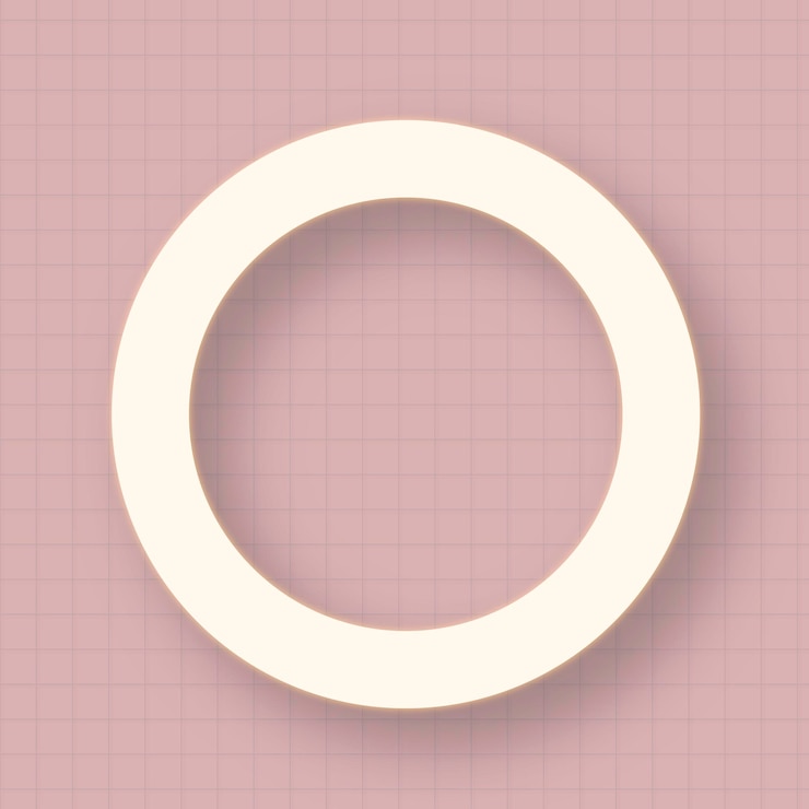 Vecteur gratuit cercle blanc sur un vecteur de fond rose pastel