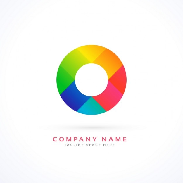 Vecteur gratuit cercle concept abstrait logo vecteur