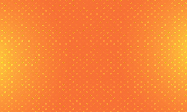 cercle doodle sur fond orange brillant