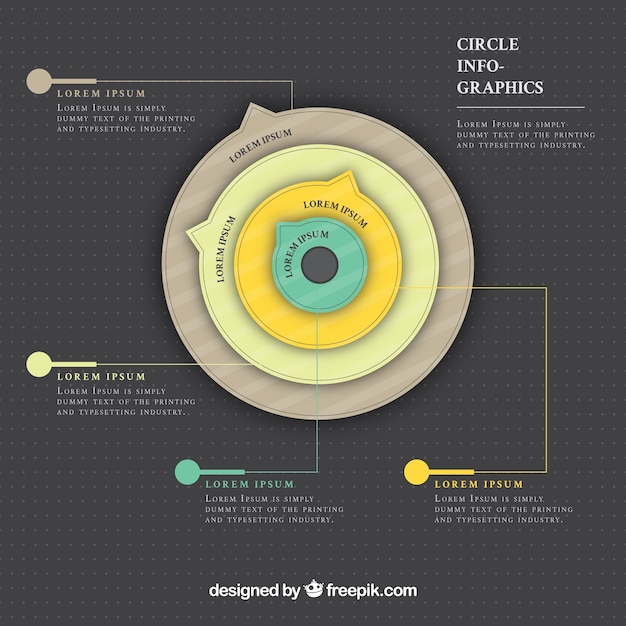 Cercles De Modèle Infographique