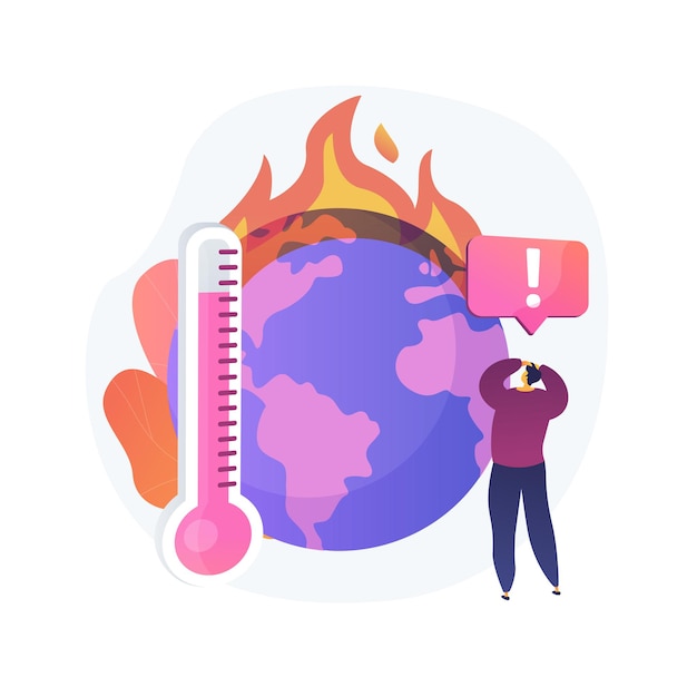 Changement Climatique De La Terre, Augmentation De La Température, Réchauffement Climatique. Incendies Multiples, Destruction De La Flore Et De La Faune, Dommages à La Faune Et à L'humanité De La Planète.