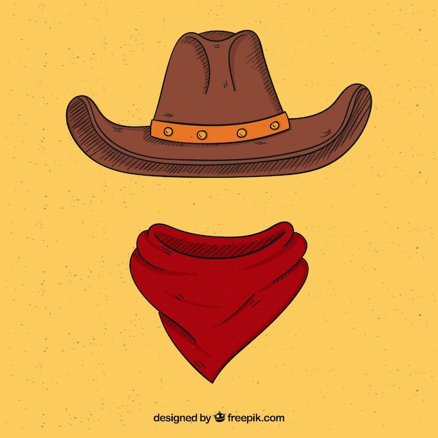 Chapeau De Cowboy Et écharpe