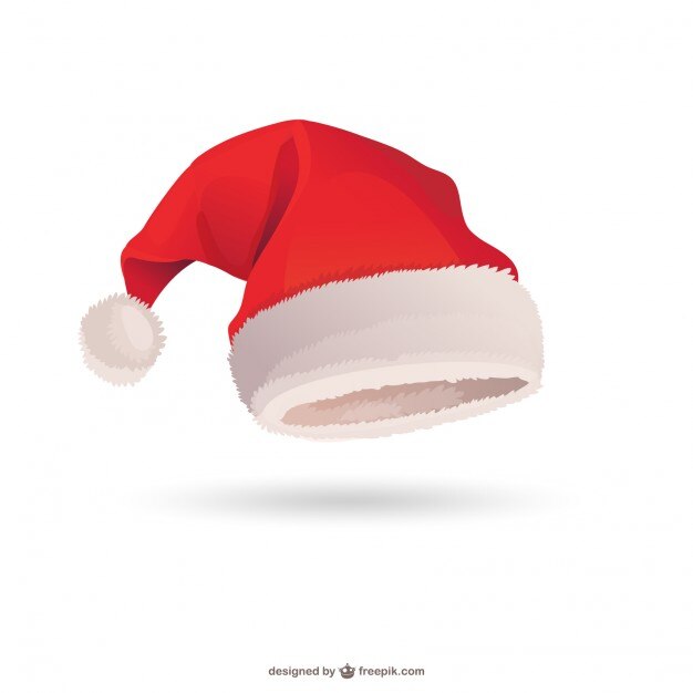 Vecteur gratuit chapeau vecteur père noël