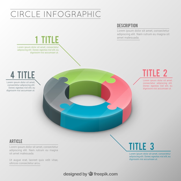 Vecteur gratuit charte graphique template infographie