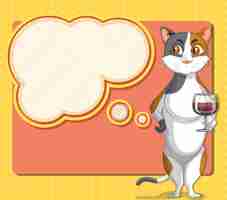 Vecteur gratuit chat avec bulle de dialogue