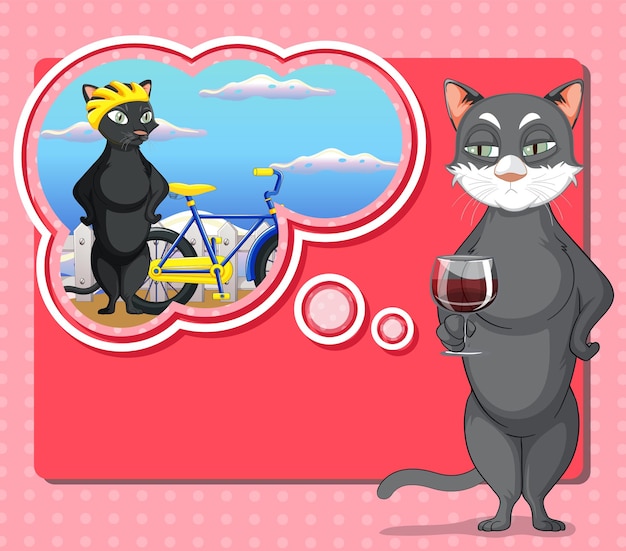 Vecteur gratuit chat avec bulle de dialogue