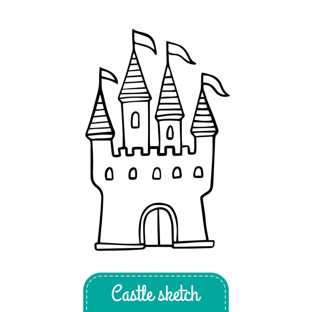 Modele D Invitation D Anniversaire Princesse Plate Avec Chateau Vecteur Gratuite