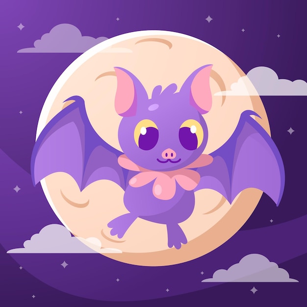 Chauve-souris D'halloween Design Plat