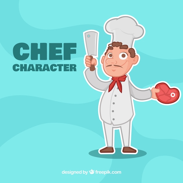 Chef De Style Dessin Animé