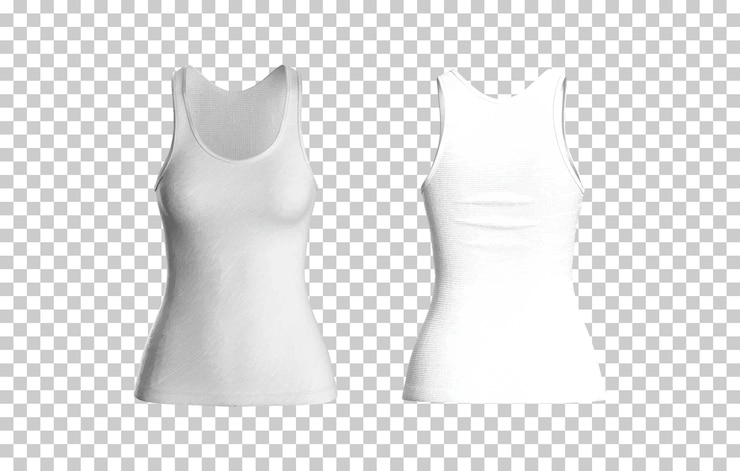 Vecteur gratuit chemise débardeur femme