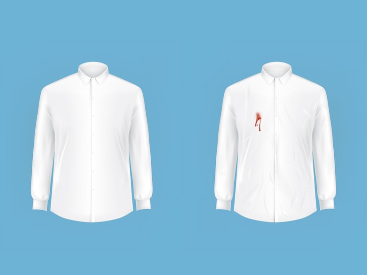 Vecteur gratuit chemise propre et sale avant après le lavage du vecteur
